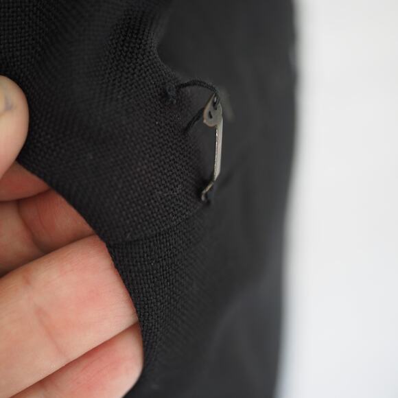 Elegant Black Midi Dress with Gold Accents - Picture 10 of 13